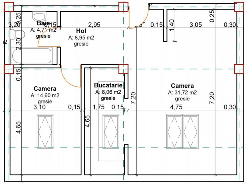 Mansarda 2 camere | BRAYTIM - MUSICESCU | Bloc Nou | 68 mp Utili