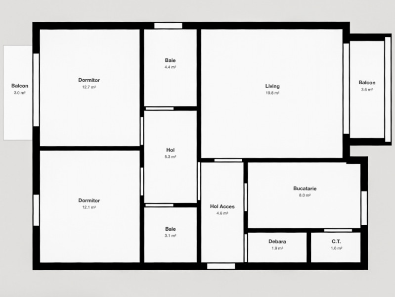 Apartament 3 Camere - Zona Lunei - 0% Comision 