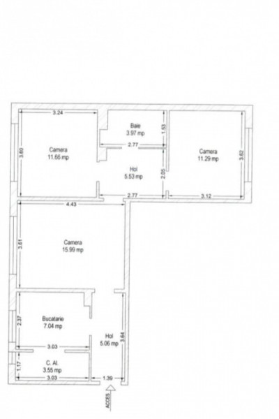 3 camere renovat complet 2026 langa Iulius Mall, 0% comision