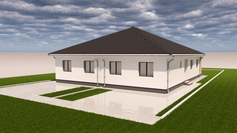 Duplex pe parter în Șag, 3 dormitoare, aproape de Timișoara, 0% comision