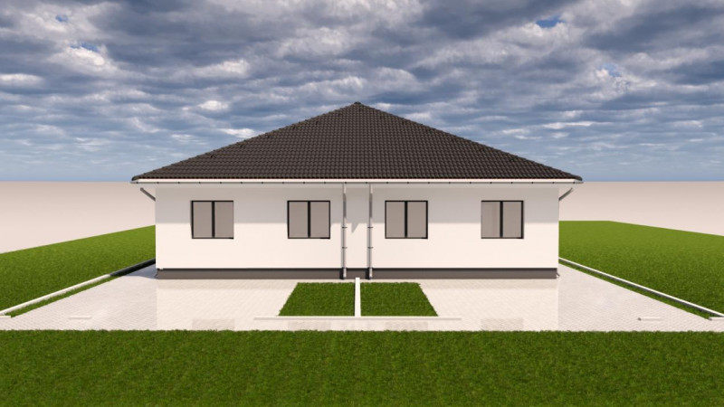 Duplex pe parter în Șag, 3 dormitoare, aproape de Timișoara, 0% comision