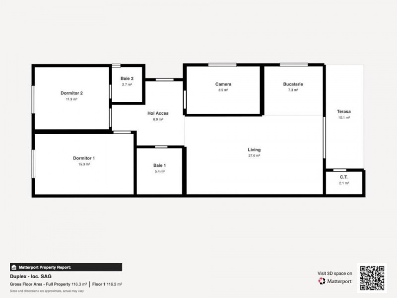 Duplex pe parter în Șag, 3 dormitoare, aproape de Timișoara, 0% comision