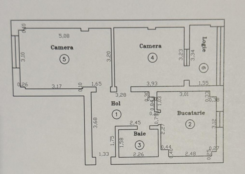 Apartament 2 camere de închiriat Girocului, 53 mp, centrală proprie, 0% comision