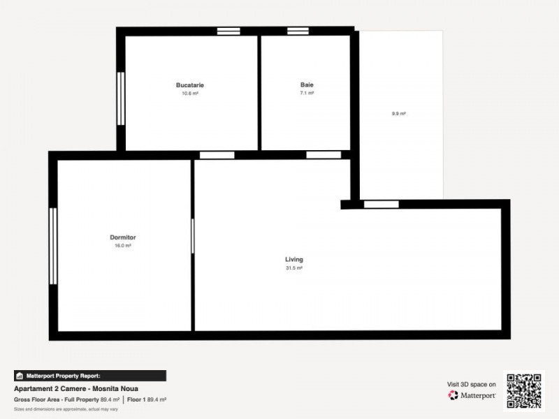 Apartament 2 camere Moșnița Nouă 66 mp curte comună 0% comision