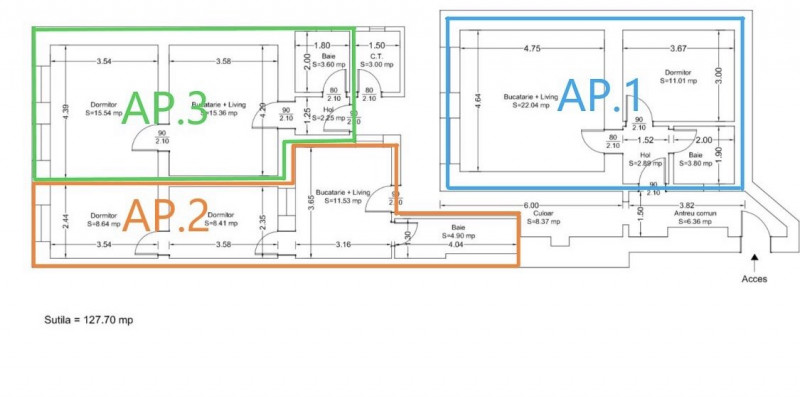 Apartament in Piata Unirii, parter, 0% COMISION